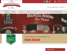 Tablet Screenshot of mangiaonthird.com